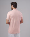 CLASSIC FIT PIQUE POLO SHIRT - SALMON - Dockland