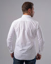 LONG SLEEVE PLAIN SHIRT - WHITE - Dockland