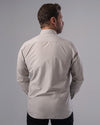 LONG SLEEVE PLAIN SHIRT - BEIGE - Dockland