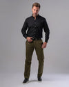 LONG SLEEVE PLAIN SHIRT - BLACK - Dockland