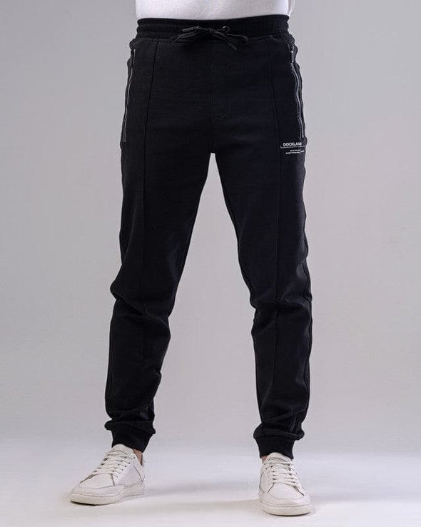 SLIM FIT JOGGERS - BLACK - Dockland
