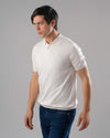 KNIT POLO SHIRT  -OFF WHITE - Dockland