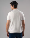 KNIT POLO SHIRT  -OFF WHITE - Dockland