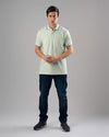 Tipped Collar Polo Shirt - MINT - Dockland