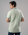 Tipped Collar Polo Shirt - MINT - Dockland