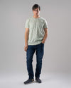 ROUND NECK PATTERNED T-SHIRT - MINT - Dockland