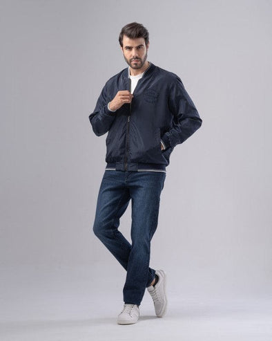 LIGHTWEIGHT BOMBER JACKET - NAVY - Dockland