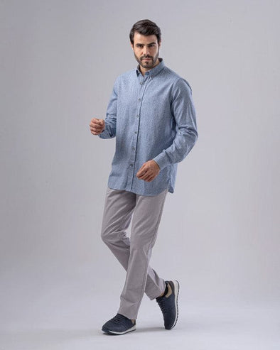 SLIM-FIT COTTON SHIRT  - JEANS- Dockland