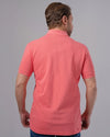 CLASSIC FIT PIQUE POLO SHIRT - MELON - Dockland
