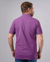 CLASSIC FIT PIQUE POLO SHIRT - PURPLE - Dockland