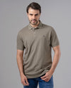 CLASSIC FIT PIQUE POLO SHIRT - KHAKI - Dockland