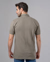 CLASSIC FIT PIQUE POLO SHIRT - KHAKI - Dockland