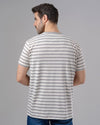 ROUND NECK STRIPED T-SHIRT - CHINEE - Dockland