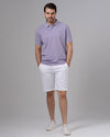 CLASSIC FIT PIQUE POLO SHIRT - LAVENDER - Dockland