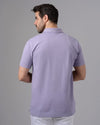 CLASSIC FIT PIQUE POLO SHIRT - LAVENDER - Dockland
