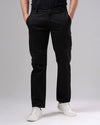 Slim Fit Chino Pants - BLACK - Dockland