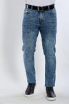 Washed slim fitted jeans-Blue jeans - Dockland