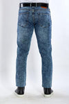 Washed slim fitted jeans-Blue jeans - Dockland